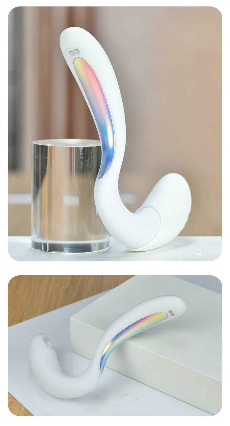 Spoon-shaped Heated Flexible Vibrator