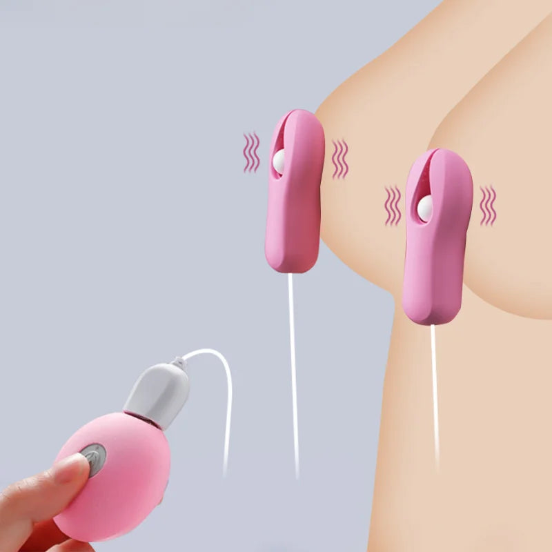 Electric Nipple Clamp Breast Massage Vibrator